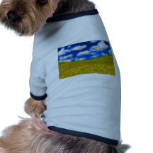 Champ de blé tee-shirt pour toutou