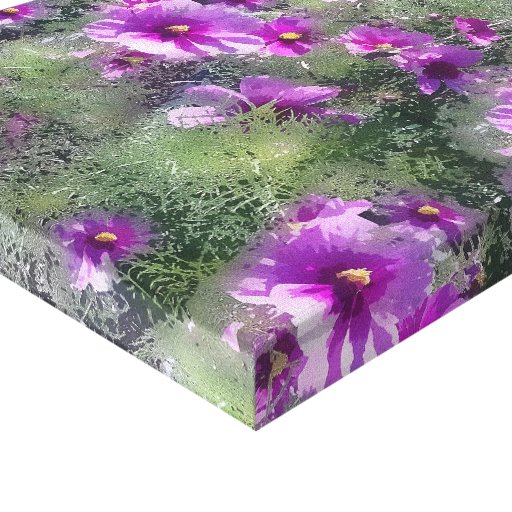 Champ de copie de toile de fleurs toile tendue sur châssis