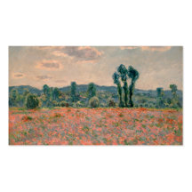 Champ de pavot - Claude Monet Cartes De Visite Professionnelles