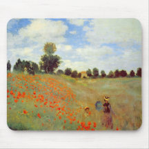 Champ des pavots, Claude Monet Tapis De Souris
