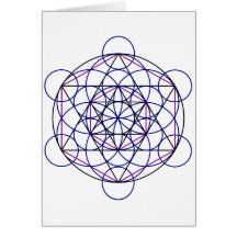 Champ humain d'énergie de Merkaba de nos 7 Chakras Carte De Vœux