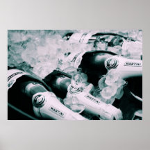 Champagne sur la glace posters