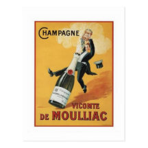 Champagne Viconte De Mouillac Cartes Postales