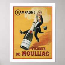 Champagne Viconte De Mouillac Posters
