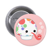 Champignon de Kawaii avec le tuyau Badge Avec Épingle
