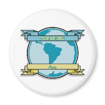 Champion Avo du monde magnets