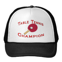 Champion de ping-pong casquette de camionneur