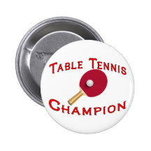 Champion de ping-pong pin's avec agrafe