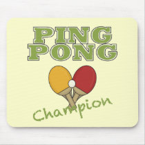 Champion de ping-pong tapis de souris