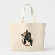 Champion de rodéo de bouledogue français sac en toile