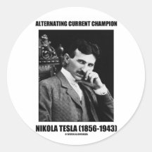 Champion Nikola Tesla de courant alternatif Autocollant