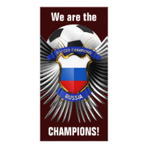 Champions du football de la Russie Cartes De Vœux Avec Photo