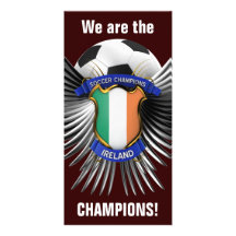 Champions du football de l'Irlande Photocartes Personnalisées