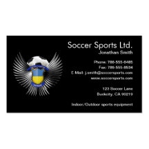 Champions du football de l'Ukraine Modèle De Carte De Visite