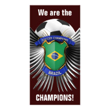 Champions du football du Brésil Photocarte Personnalisée