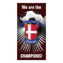 Champions du football du Danemark Photocartes Personnalisées