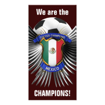 Champions du football du Mexique Photocarte