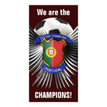 Champions du football du Portugal Cartes De Vœux Avec Photo