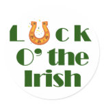 Chance o l'Irlandais autocollants