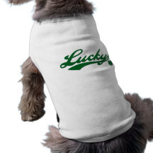 Chanceux Tee-shirts Pour Animaux Domestiques