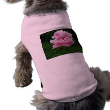 Chandail/T-shirt roses de chien de pivoine Manteau Pour Toutous