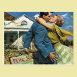 Changement d'adresse vintage, histoires d'amour cartes postales