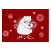 Chanson d'amour de Playin d'ours blanc sur la cart