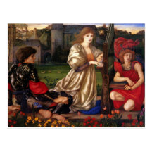 Chanson de l'amour - Edward Burne-Jones Cartes Postales