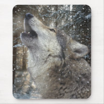 Chanson de loup - pastel tapis de souris