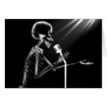 CHANT SQUELETTIQUE DE RAYON X SUR RÉTRO MIC - B&W CARTE