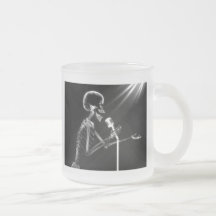 CHANT SQUELETTIQUE DE RAYON X SUR RÉTRO MIC - B&W TASSE À CAFÉ