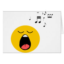 Chanteur souriant cartes