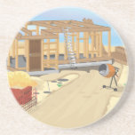 Chantier de construction dessous de verre