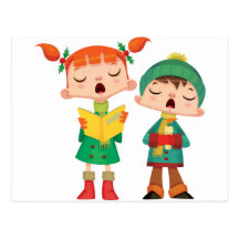 Chants de Noël de chant Cartes Postales