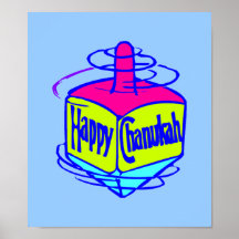 Chanukah Dreidel Affiche