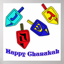 Chanukah Dreidels Posters