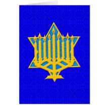 Chanukah heureux (Hanoukka) Carte De Vœux