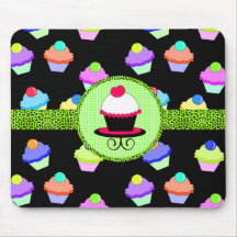 Chaos coloré de petit gâteau tapis de souris
