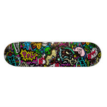 Chaos dans le conseil de couleur skateboards customisés