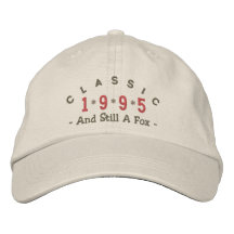 Chapeau 1995 de broderie de Fox de classique Chapeaux Brodés