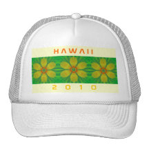 Chapeau 2010 hawaïen d'Hawaï de fleur Casquette