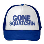 Chapeau allé de bleu de Squatchin Casquette De Camionneur