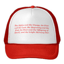 Chapeau "alpha et d'Omega" Casquettes De Camionneur