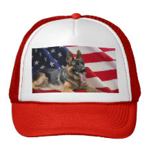 Chapeau Amérique de berger allemand Casquettes De Camionneur