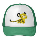 Chapeau amical de léopard de bande dessinée mignon casquette