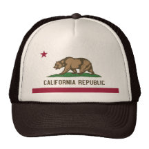Chapeau avec le drapeau de l'état de la Californie Casquettes