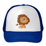 Chapeau avide mignon de lion de bande dessinée casquettes