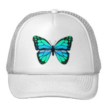 Chapeau bleu de papillon casquette
