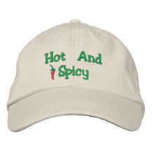 Chapeau brodé chaud et épicé