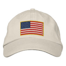 Chapeau brodé de drapeau des Etats-Unis